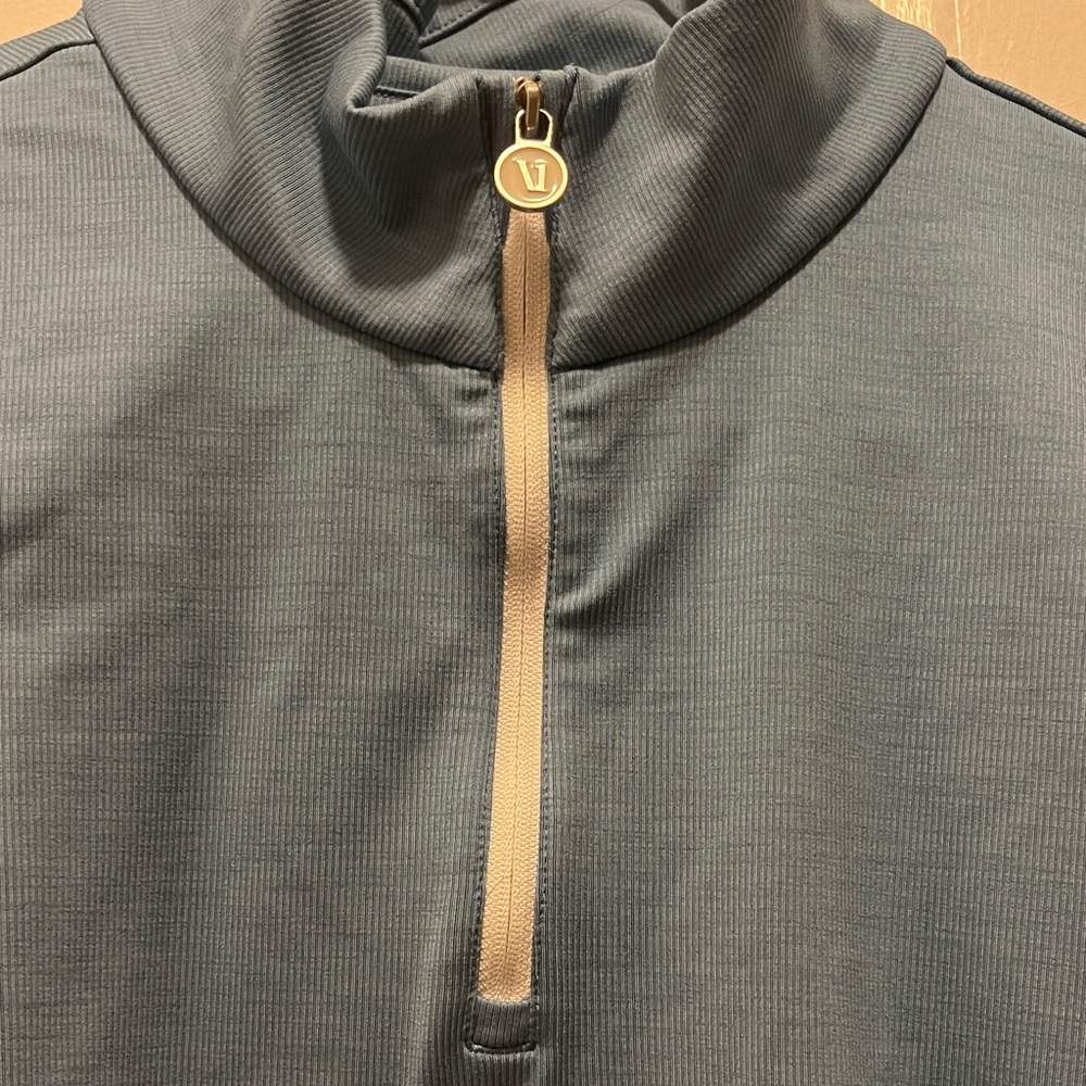 Vuori Blue Women's crop half zip size XL - Picture 4 of 10